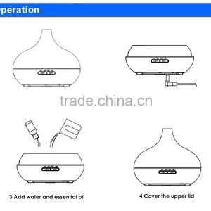 Diffuser Ultrasonic Arome Restaurant Menu Candle Diffusers for Essential Oils thumbnail-6