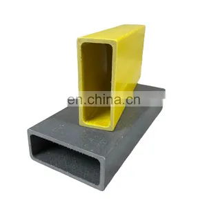 FRP/GRP Hollow Fiberglass Rod Tube Anti-aging Pultruded Rectangle Hollow Tube thumbnail-1