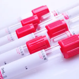 No Additive Plain Tubes Evacuated Blood Collection Sreum Tube, Test Tube for Blood Sample Colletion (CE) thumbnail-1