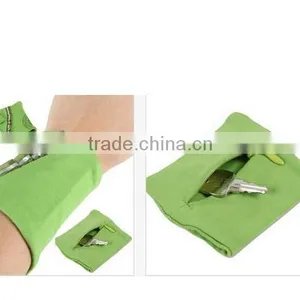 Color Wristband With Zipper Wrist Wallet thumbnail-1