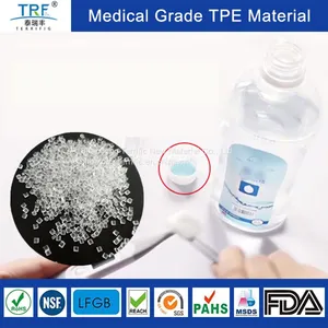 Medical Grade Thermoplastic Elastomer TPE Raw Materials for Medical Bottle Cover Liner Gaskets thumbnail-1