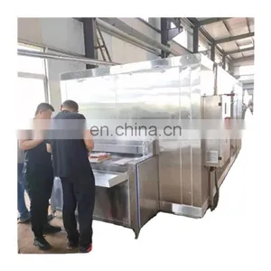 1000kg Cube Vegetable Fish Meat Liquid Nitrogen Quick Freezing Tunnel thumbnail-1