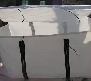 Polypropylene PP Big Bag Factory 1000KG Baffle Bulk Bag With Filler Cord Siftproof 1Ton Super Jumbo Bag thumbnail-1