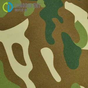 Sustainable Woven Plain 150D/3*10S Camouflage Printing 100%Ocean RPET Recycled Polyester Canvas Fabric for Bags & Shoes thumbnail-2
