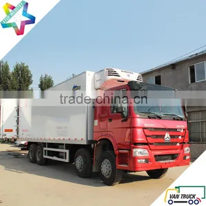 9.6m Reefer Truck Body Sino-truck Howo 336Hp Heavy Duty Chassis Refrigerated Truck Quality Choice thumbnail-2
