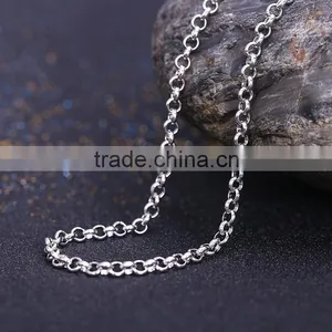 2015 Wholesale Fashion Jewelry Rhodium Plated BL Chain Necklace thumbnail-2
