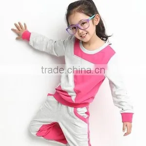 Children Sports Wear Plain T-Shirt and Sport Pants / Wholesale Clothing Made in China Jiangxi Nanchang Factory thumbnail-4