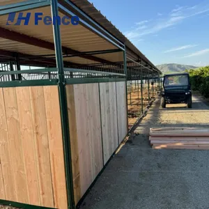 New Outdoor Horse Stables With Roof Shelter Economical Dressage Equipment for Horse Boarding at Farm Horse Stall Horse Barn thumbnail-3