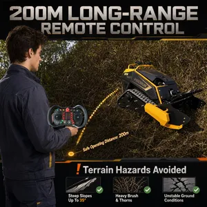 Vigorun MTSK1000 24-26HP Multifunctional Gasoline Remote Control Robot Lawn Mower Grass Trimmer Brush Cutter Factory thumbnail-3