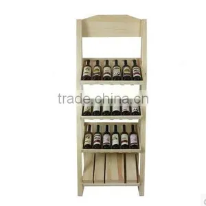 2016 Wooden Wine Rack, Wine Display Shelf, Wholesale Wine Rack Wood thumbnail-2