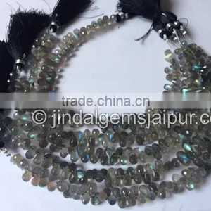 Wholesale AA Quality Labradorite Faceted Drop Beads thumbnail-1