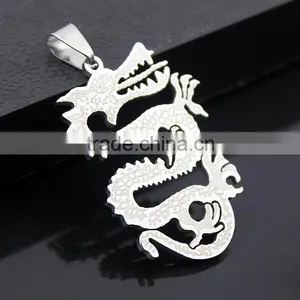 Scaly Dragon of Hollow Stainless Steel Jewelry Necklace thumbnail-2