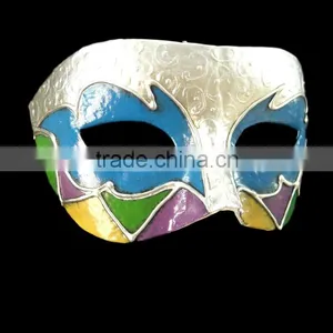 Party Magic Fang Venice Feather Mask Masquerade Ball Half Face Coloured Drawing or Pattern for Women thumbnail-1