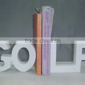 Aluminum Golf Bookend, Library Bookend, Decorative Bookends thumbnail-1