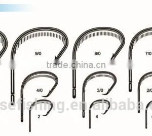 White Nickle High Carbon Steel PR-7381 SPORT CIRCLE Wholesale Fishing Hook thumbnail-1