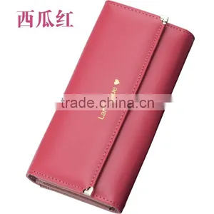 8 Colors Hot Sell Three Fold Ladies Wallet Ladies Pars Hand Set Bag thumbnail-3