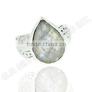 Rainbow Moonstone Gemstone Jewelry,925 Sterling Silver Women Rings Jewelry thumbnail-2