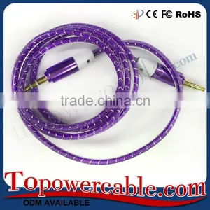 2016 New Premium 3.5mm Auxiliary to Stereo Audio Cable With Metal Shell thumbnail-2