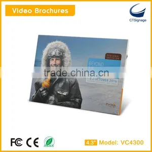 4.3 Inch Wedding Invitation Video Card With Customization Design thumbnail-1