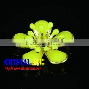 Epoxy Metal Flower Craft, Drip Diamond Double Camellia Flower Craft thumbnail-3