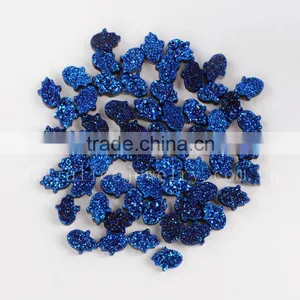 AAA Top Quality Hamsa Shape Agate Druzy Stones Beads Cabochon Wholesale thumbnail-4