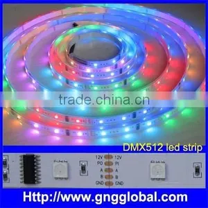 DC12V DMX512 Video Effect Addressable Rgb Led Pixel Strip, 30/60pcs Dmx Rgb Led Strip Light thumbnail-1