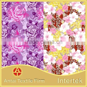 High Quality Custom Flower Printing Lycra Swimwear Fabric/printed Fabric for Ladie's Underwear and Garment thumbnail-5