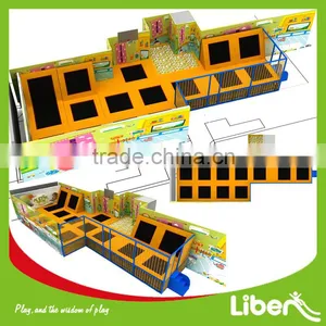 Practical Liben Factory Price Custom Size Exciting Children Amusement Indoor Trampoline Park for Kids Jumping thumbnail-1