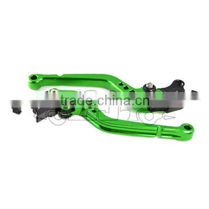 BJ-LS-003 Green Cnc Adjustable Motorcycle Hand Brake Lever for YZF R6 1999-2004 thumbnail-5