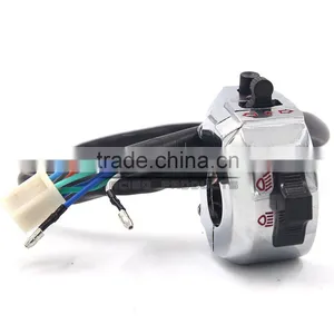 BJ-SW-002 Aftermarket Waterproof 12V Custom Universal Chrome Motorcycle Handlebar Switch thumbnail-4