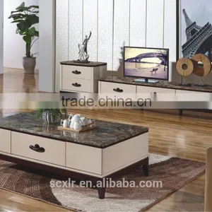2015 High Quality Led Wooden Glass Coffee Table thumbnail-1