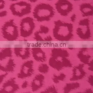 Waterproof Polyester Spandex Woven Jacquard Leopard Stretch Fabric for Shorts thumbnail-1