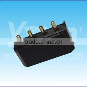 4 Pin Straight Single Row Black Wafer Connector thumbnail-3