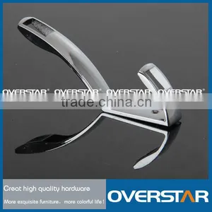 Metal Single Wall Mounted Coat and Hat Hooks thumbnail-1