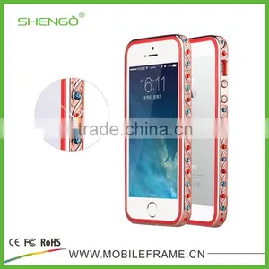 Diamond Metal Bumper With TPU Case for IPhone 5/5S thumbnail-1