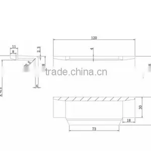 120x16 Red High-polymers Elevator Guide Shoe Liner in Elevator Parts thumbnail-2