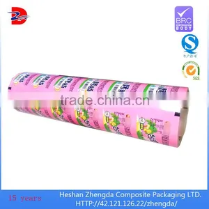 Color Printed Barrier pe Bopp Plastic Film Roll With Polyester Film for Sausage thumbnail-1