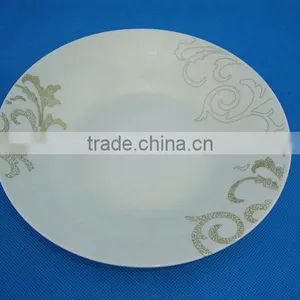 Nice Printing Cheap Ceramic Soup Plate , Cheap Porcelain Deep Plate, Ceramic Dishes thumbnail-2