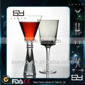 Hand Blown Customized Design Crystal Glass Vase Martini Wholesale thumbnail-1