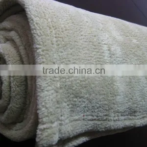 Competitive Plain Dyed Flannel Fleece Throw Portable Blanket thumbnail-1