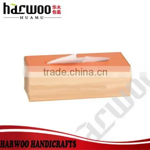 2016 Newest Fashion Small Rectangle Tissue Box/Brown Leather Tissue Box With Stitching thumbnail-6