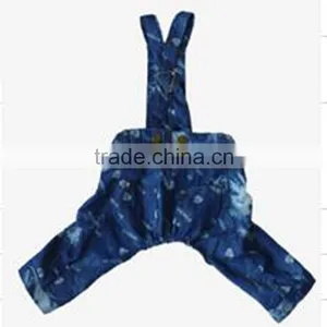 Dog Jumpsuits Deep Blue Denim Trousers thumbnail-2
