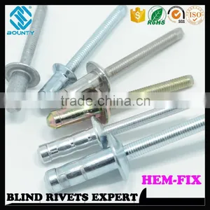 HIGH QUALITY HOT SELLING FACTORY HIGH STRENGTH HEM-LOCK BLIND RIVETS FOR LADDERS thumbnail-1