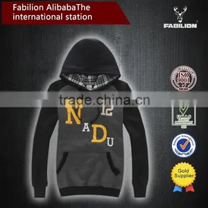 2015 China Wholesale Supplier Man Clothing Custom Hoodies for Men's Fashion Print Hooded thumbnail-2