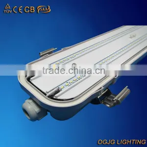 IP65 LED Weatherproof Light Batten Fitting PC Housing Diffuser thumbnail-1