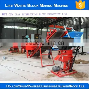 WT1-25 Interlock Clay Brick Making Machine South Africa thumbnail-1