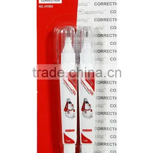 YIWU Market Multipurpose Wite-out Metal Tip Correction Pen(HY-616) Liquid Corrector in Blister Card 7ml thumbnail-1