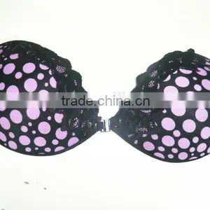 Uplift Front Closure Sponge Bras Cute Lingerie With Dotted thumbnail-2