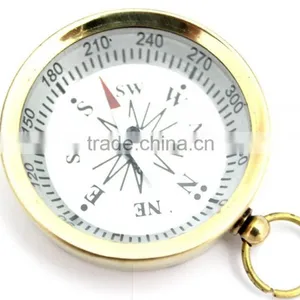 Brass Pocket Compass Camping & Hiking Compass- Pendant Compass 13311 thumbnail-3