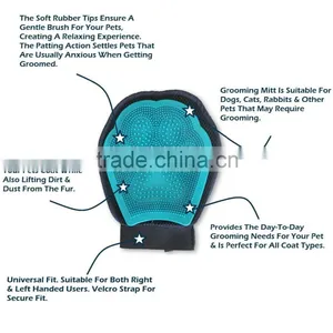 Paw Shape TPR Grooming for Cat & Dog Right & Left Handed Fit - Eco Friendly - Soft & Gentle Shedding Brush thumbnail-3